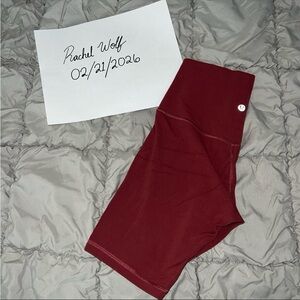Lululemon align shorts 8" - mulled wine